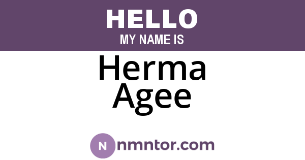Herma Agee