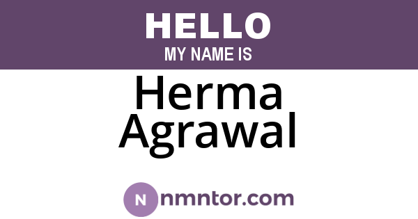 Herma Agrawal