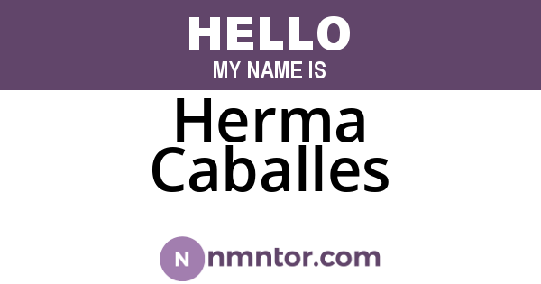 Herma Caballes
