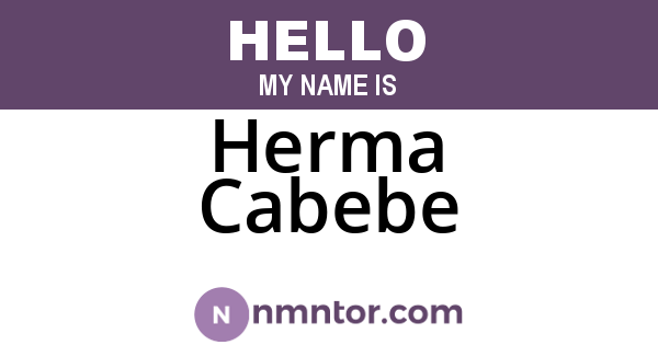 Herma Cabebe