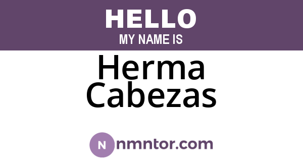 Herma Cabezas