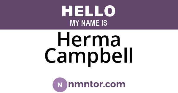 Herma Campbell