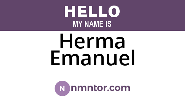Herma Emanuel
