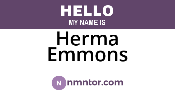 Herma Emmons