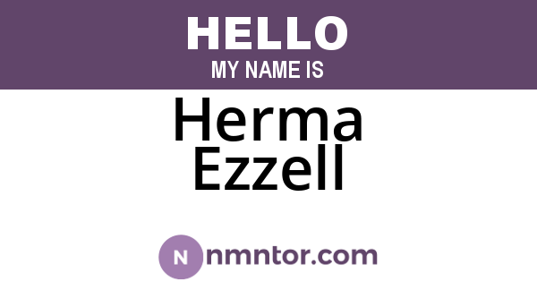 Herma Ezzell