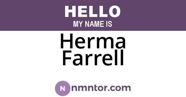 Herma Farrell
