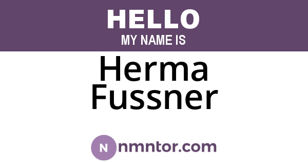 Herma Fussner