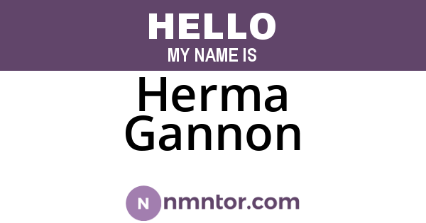 Herma Gannon