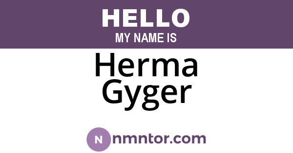 Herma Gyger