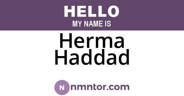 Herma Haddad