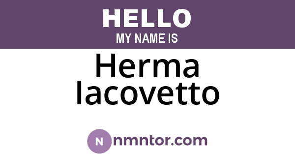 Herma Iacovetto