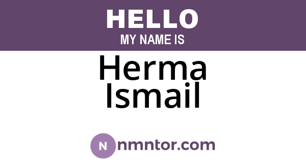 Herma Ismail