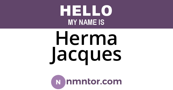 Herma Jacques
