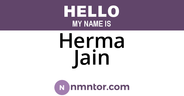 Herma Jain