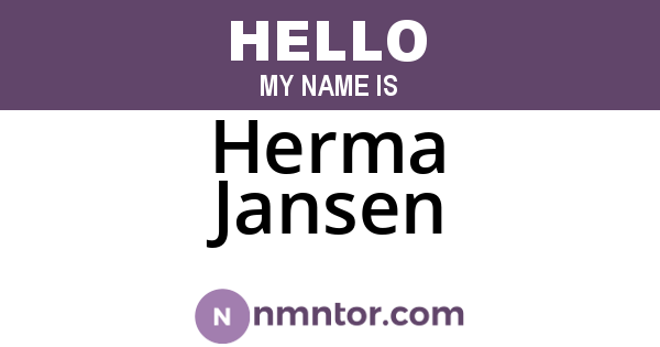 Herma Jansen