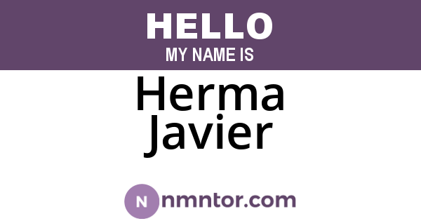 Herma Javier