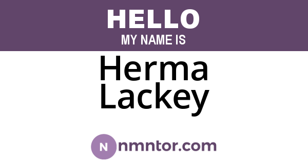 Herma Lackey