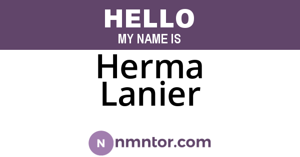 Herma Lanier