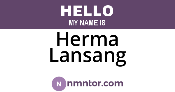 Herma Lansang