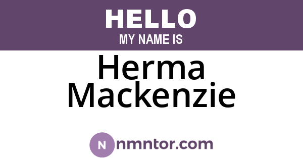 Herma Mackenzie