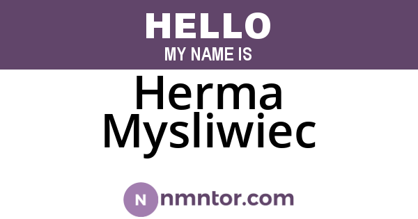 Herma Mysliwiec