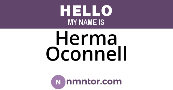 Herma Oconnell