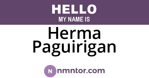 Herma Paguirigan