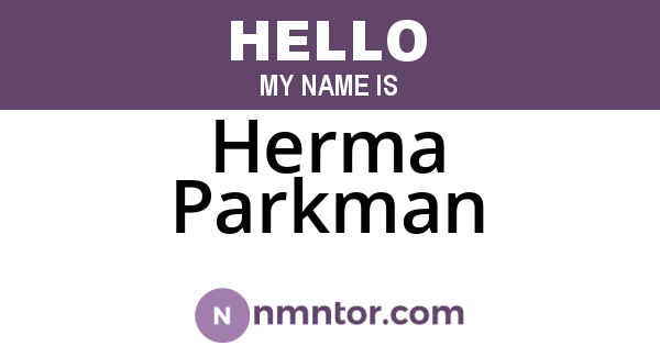 Herma Parkman