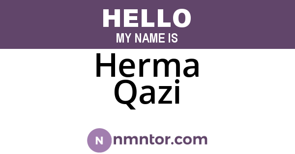 Herma Qazi