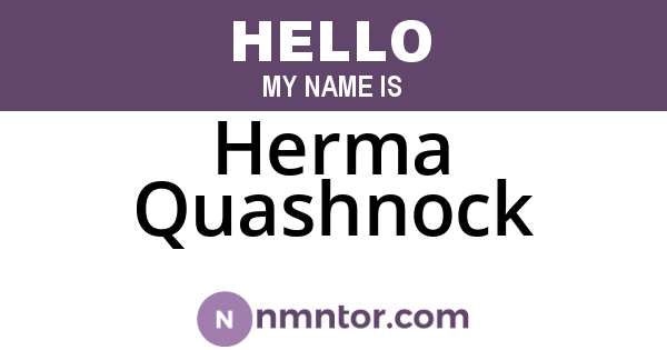 Herma Quashnock