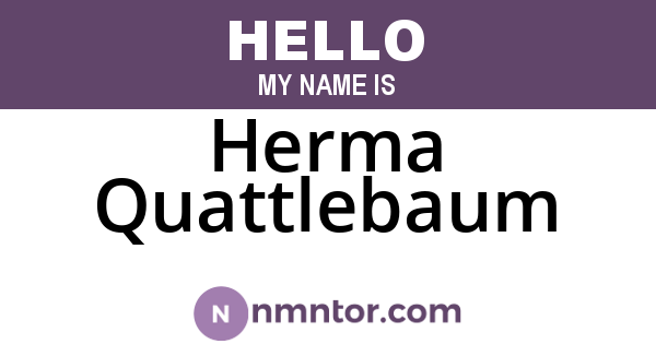 Herma Quattlebaum