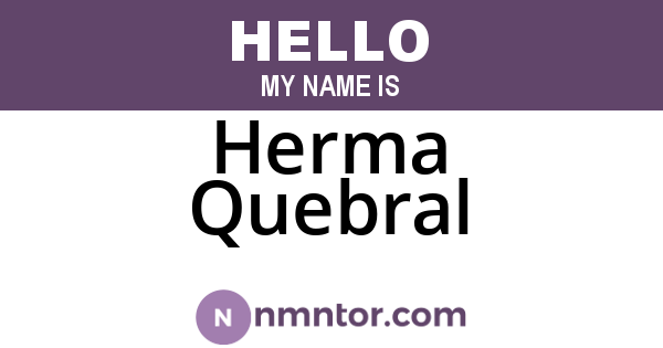 Herma Quebral