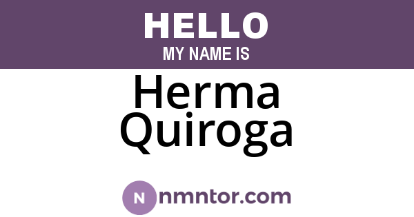 Herma Quiroga