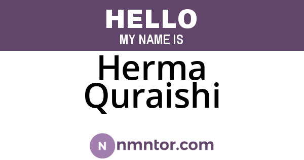 Herma Quraishi
