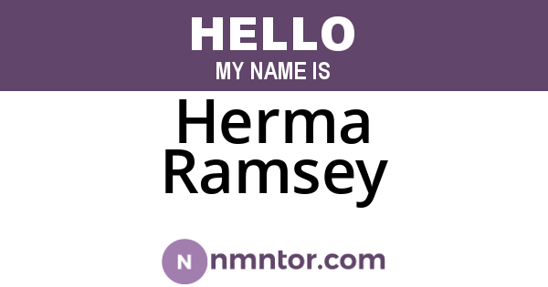 Herma Ramsey