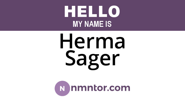 Herma Sager
