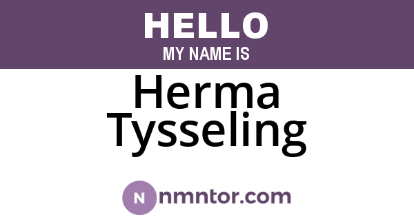Herma Tysseling