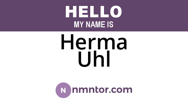 Herma Uhl