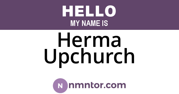 Herma Upchurch
