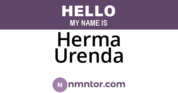 Herma Urenda