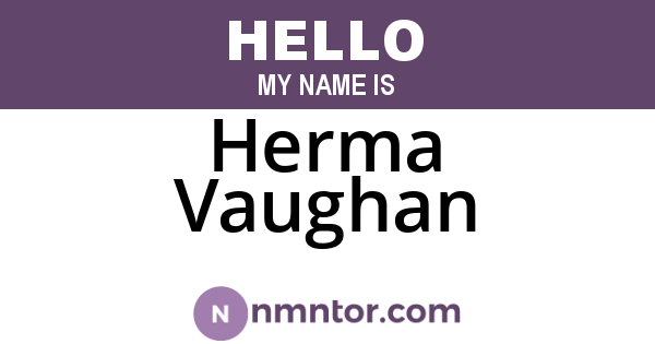 Herma Vaughan