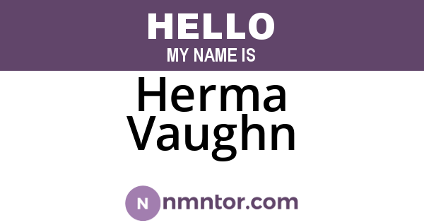 Herma Vaughn