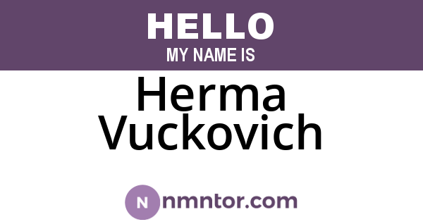 Herma Vuckovich