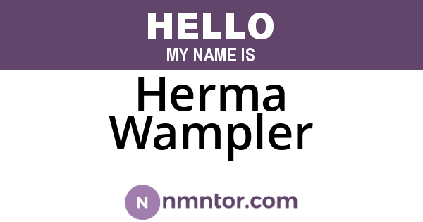 Herma Wampler