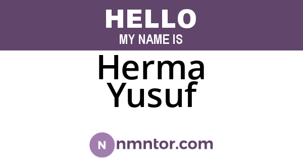 Herma Yusuf