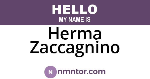 Herma Zaccagnino