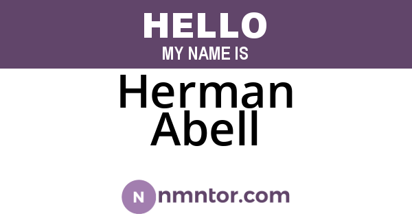Herman Abell