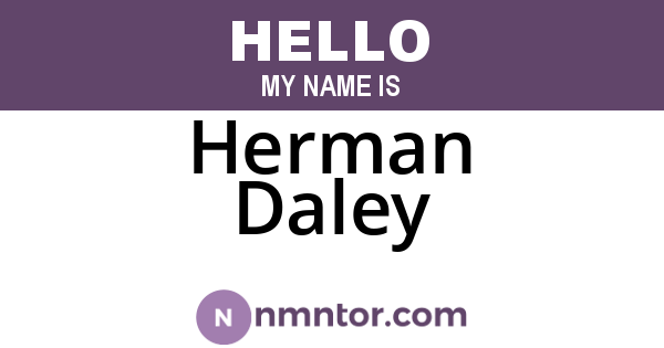 Herman Daley