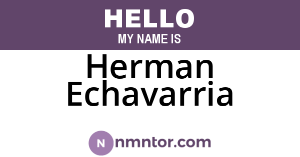 Herman Echavarria