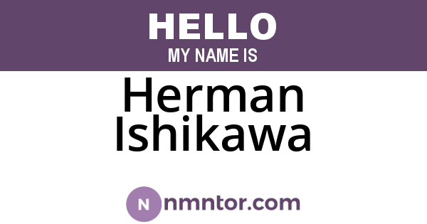 Herman Ishikawa